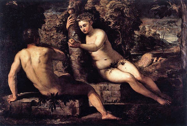 The Temptation Of Adam And Eve by Tintoretto